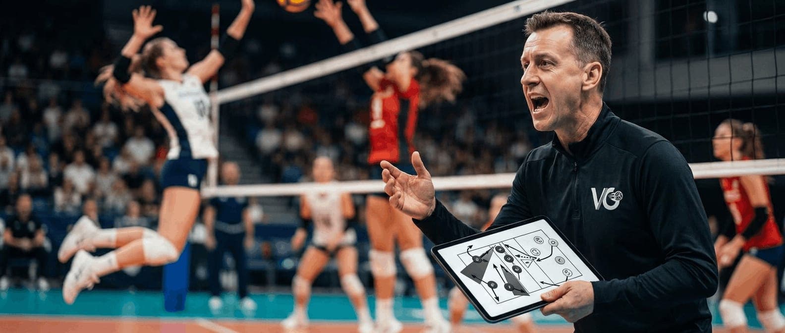 Команда VolleyballGO на тренировке
